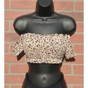 Xhilaration Off Shoulder Bikini Top Size D/DD